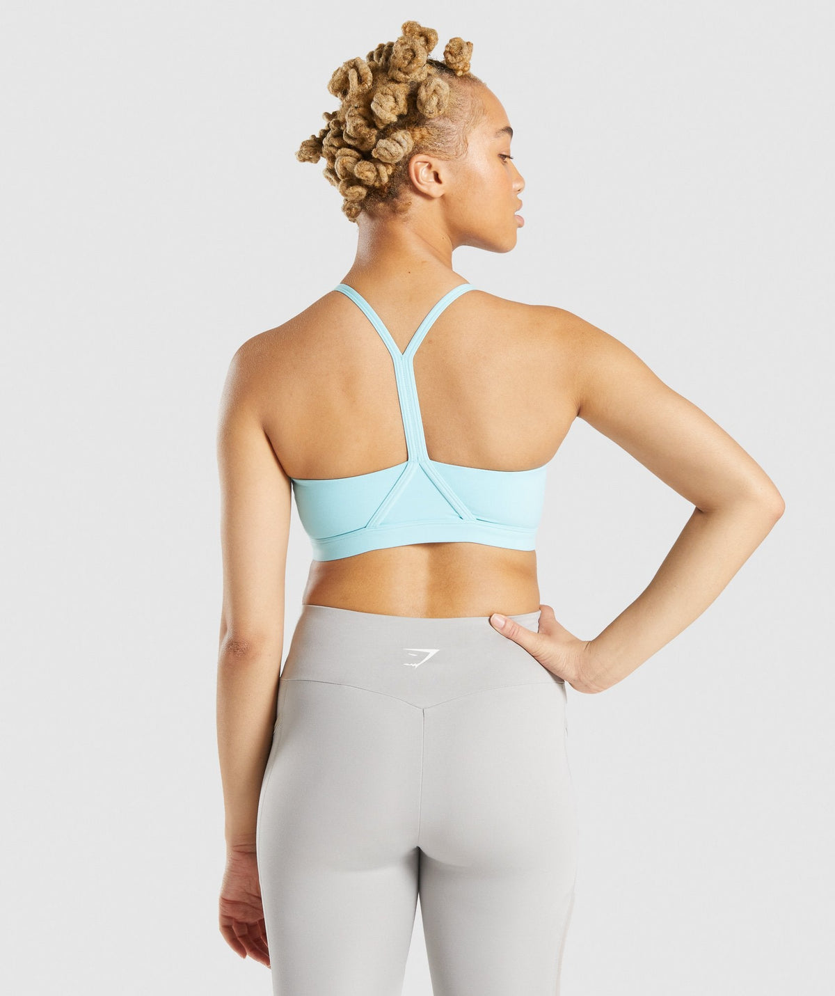 Gymshark V Neck Sports Bra - Turquoise