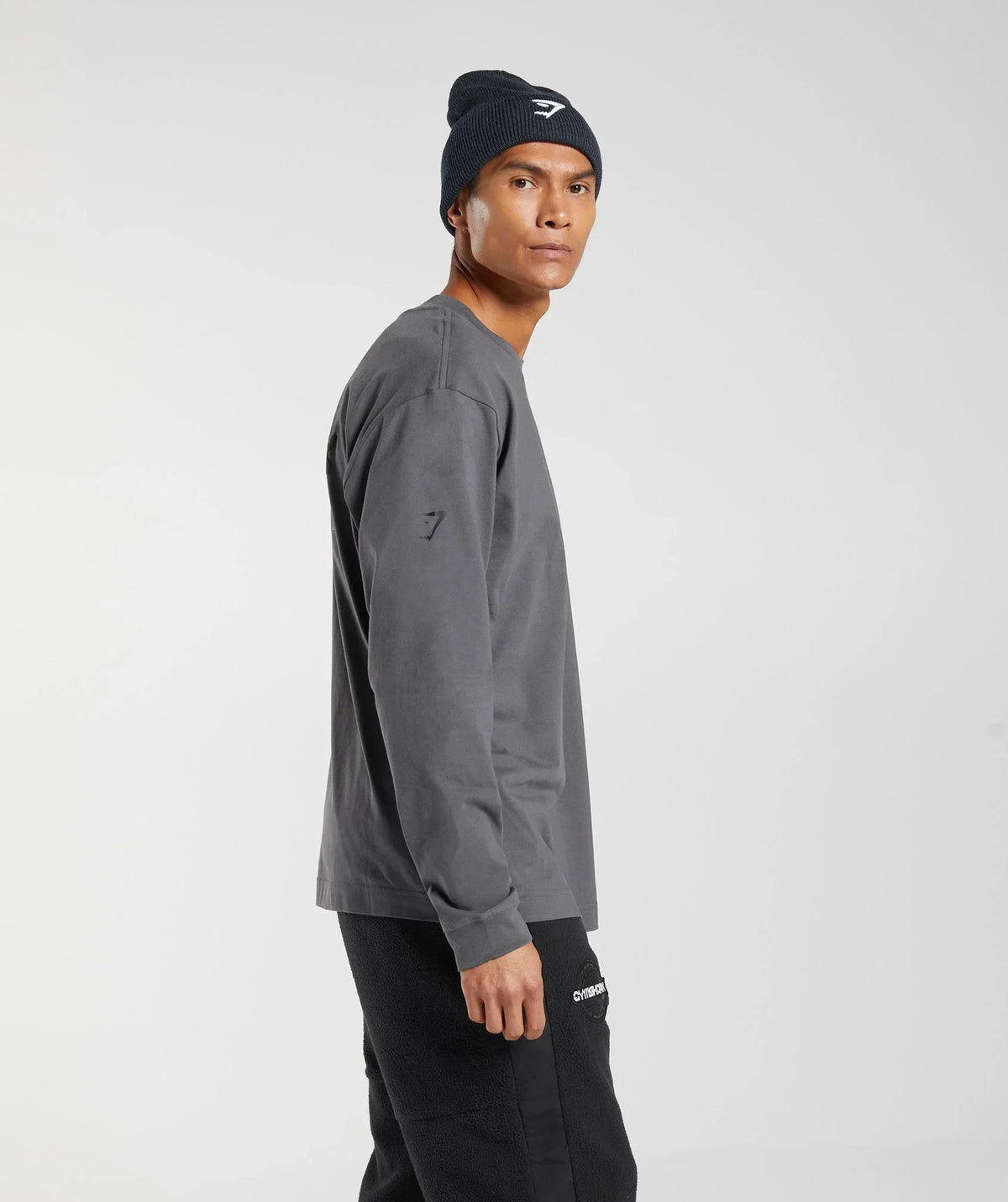 Gymshark Vibes Long Sleeve Tee - Silhouette Grey