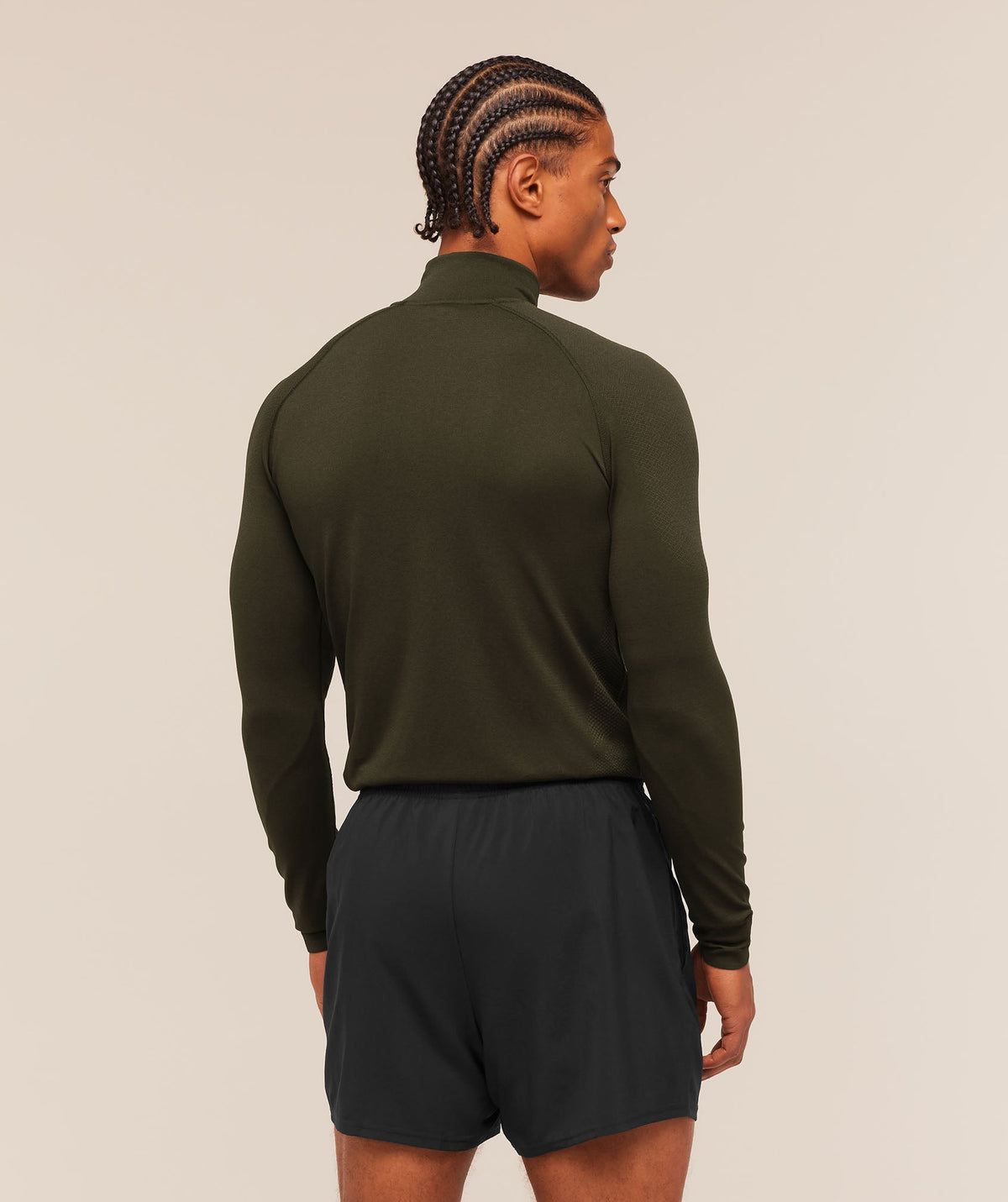 Gymshark Vital Seamless 1/4 Zip - Strength Green/Canvas Green