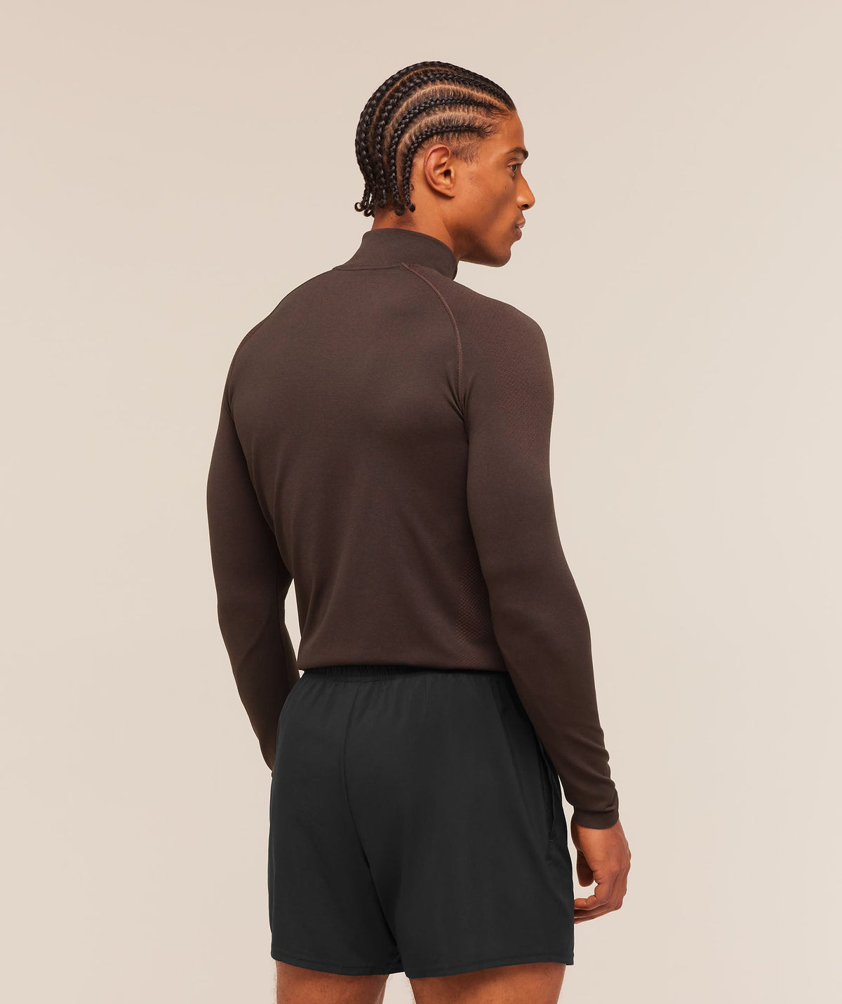 Gymshark Vital Seamless 1/4 Zip - Walnut Brown/Espresso Brown