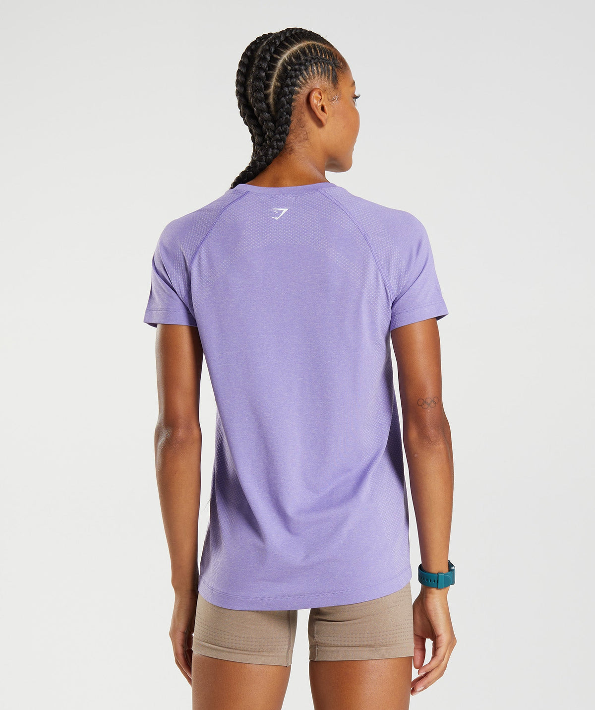 Gymshark Vital Seamless 2.0 Light Tee - Digital Violet Marl