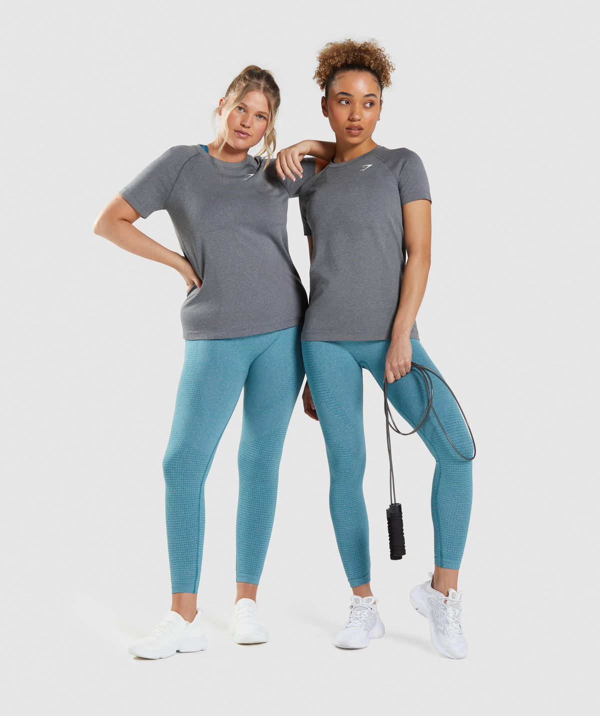 Gymshark Vital Seamless 2.0 Light Tee - Smokey Grey Marl