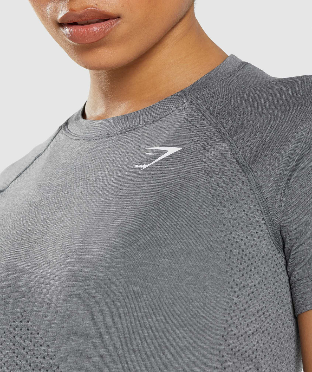 Gymshark Vital Seamless 2.0 Light Tee - Smokey Grey Marl