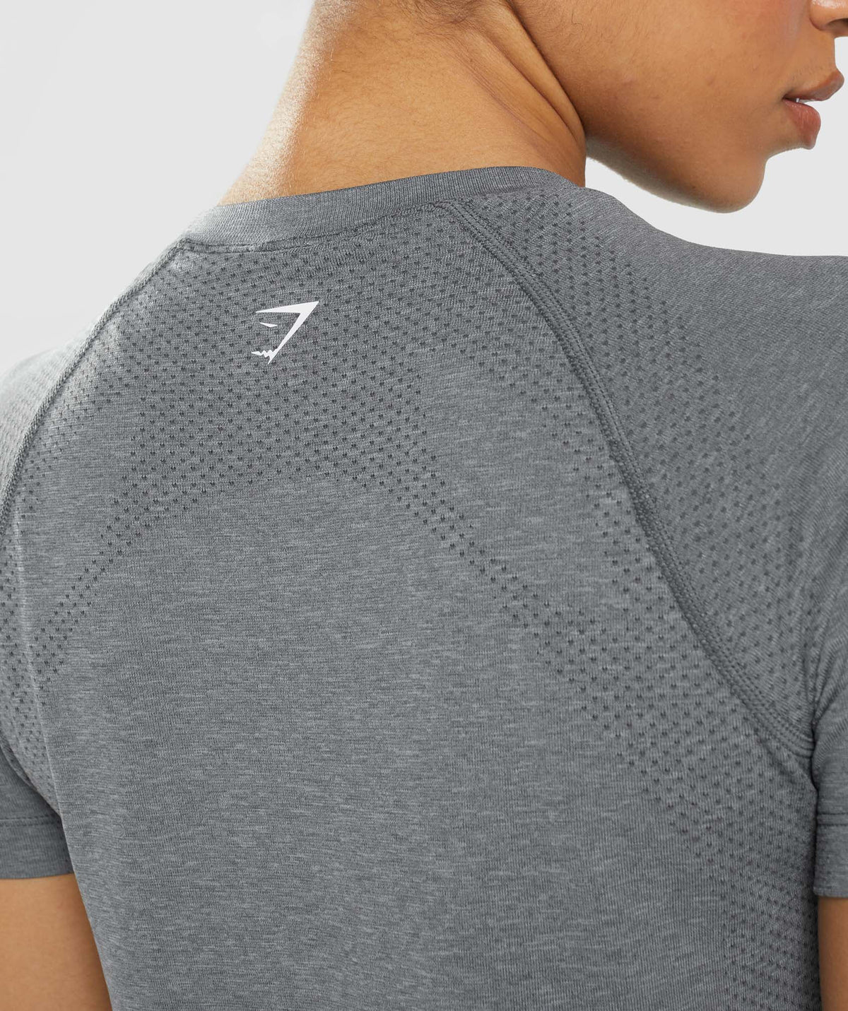 Gymshark Vital Seamless 2.0 Light Tee - Smokey Grey Marl