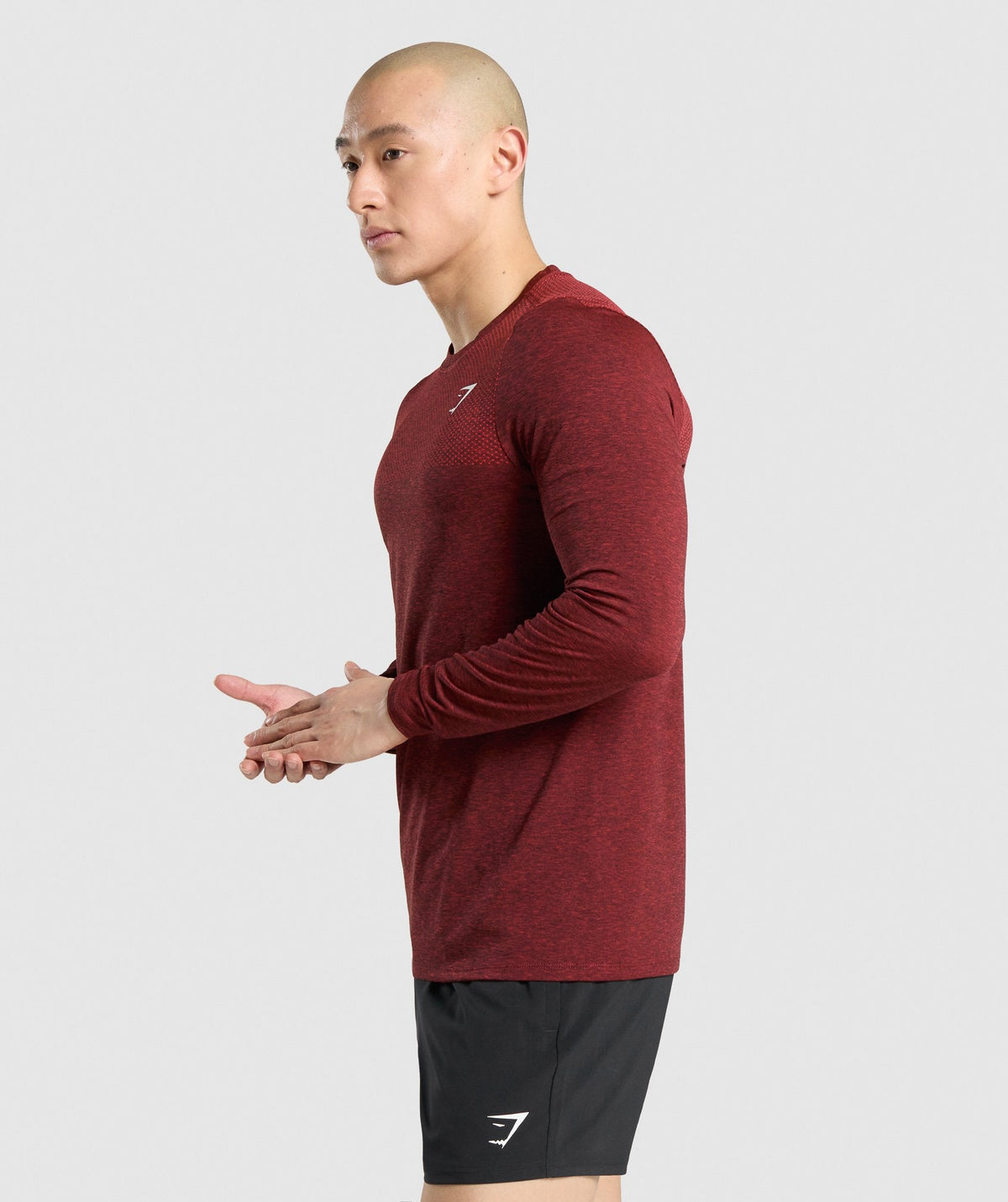 Gymshark Vital Long Sleeve Tee - Red Marl