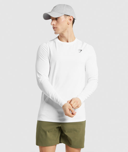 Gymshark Vital Long Sleeve Tee - White