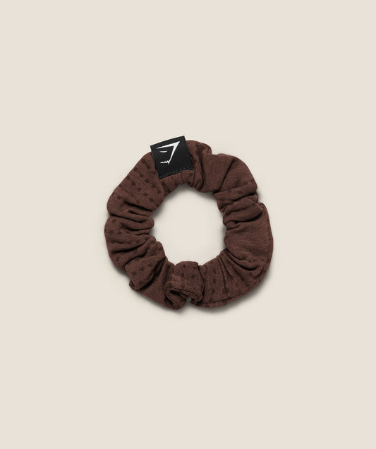 Gymshark Vital Scrunchie - Rich Espresso Brown/Marl