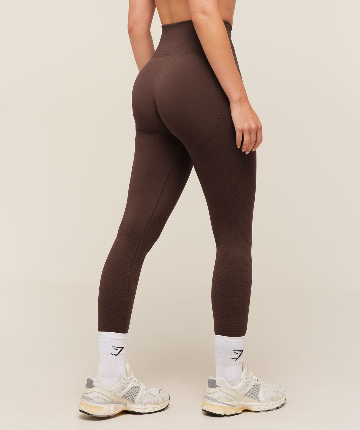 Gymshark Vital Regular Leggings - Rich Espresso Brown/Marl