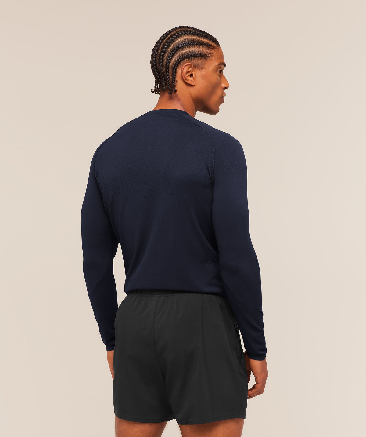 Gymshark Vital Seamless Long Sleeve Tee - Navy/Heavy Blue
