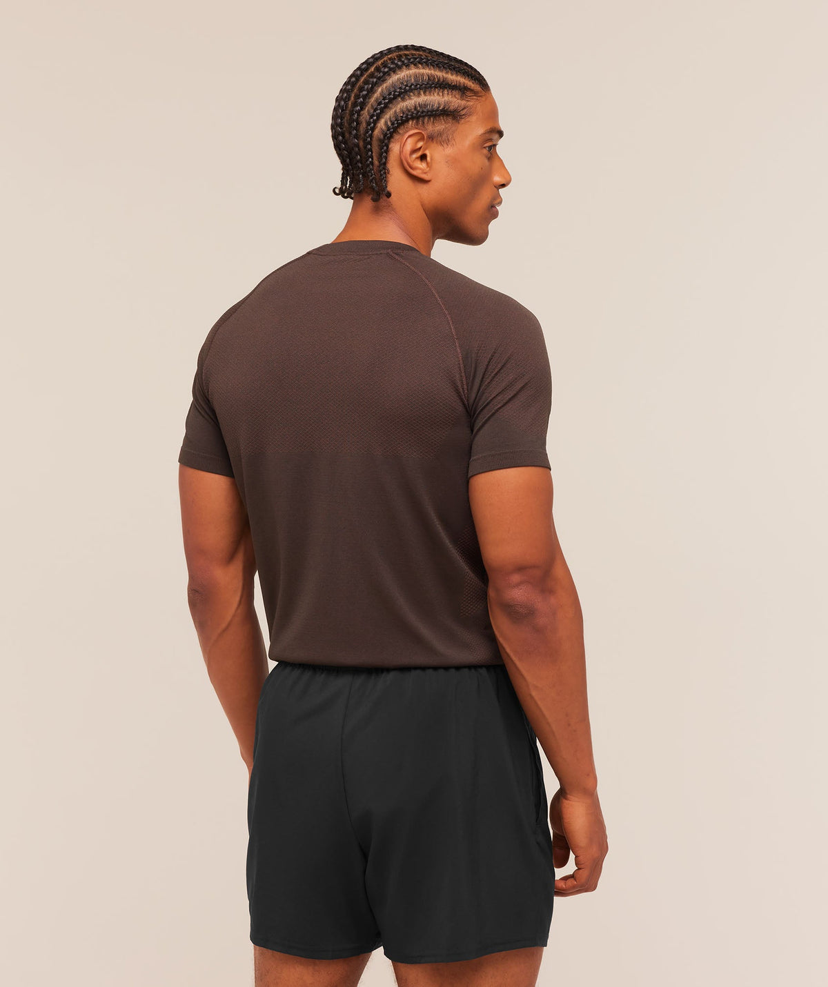 Gymshark Vital Seamless Tee - Walnut Brown/Espresso Brown