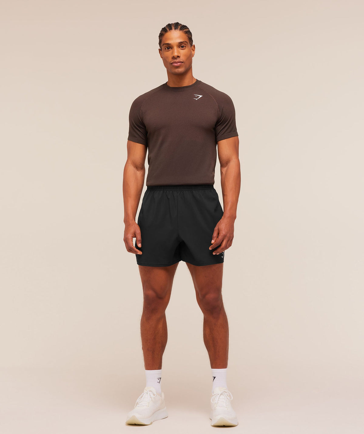 Gymshark Vital Seamless Tee - Walnut Brown/Espresso Brown