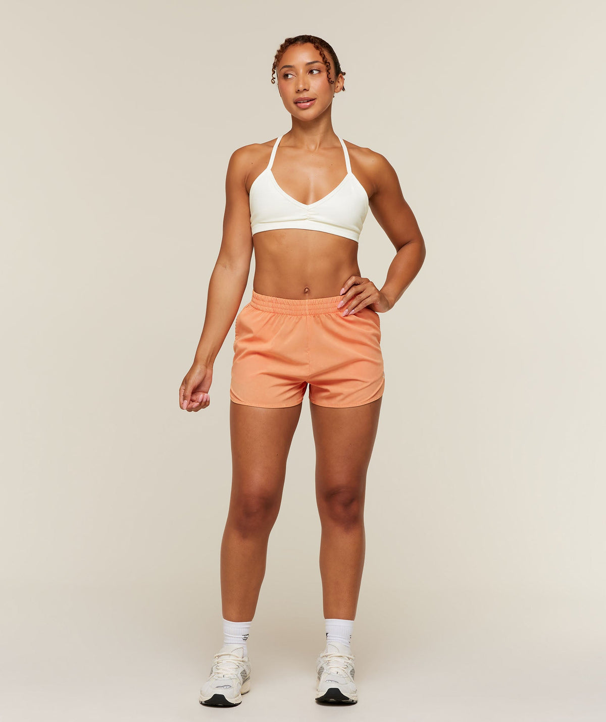 Gymshark Washed Pastel Woven Shorts - Dayglow Peach/Wash