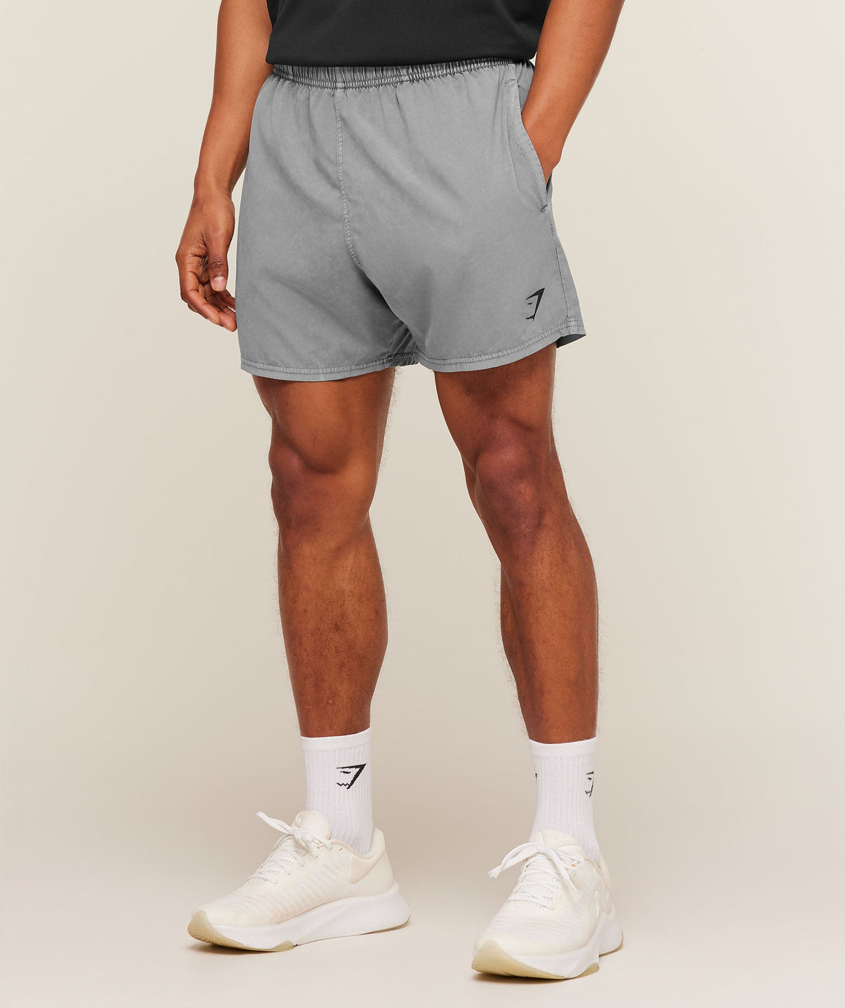 Gymshark Washed Pastels Shorts - Black/Wash