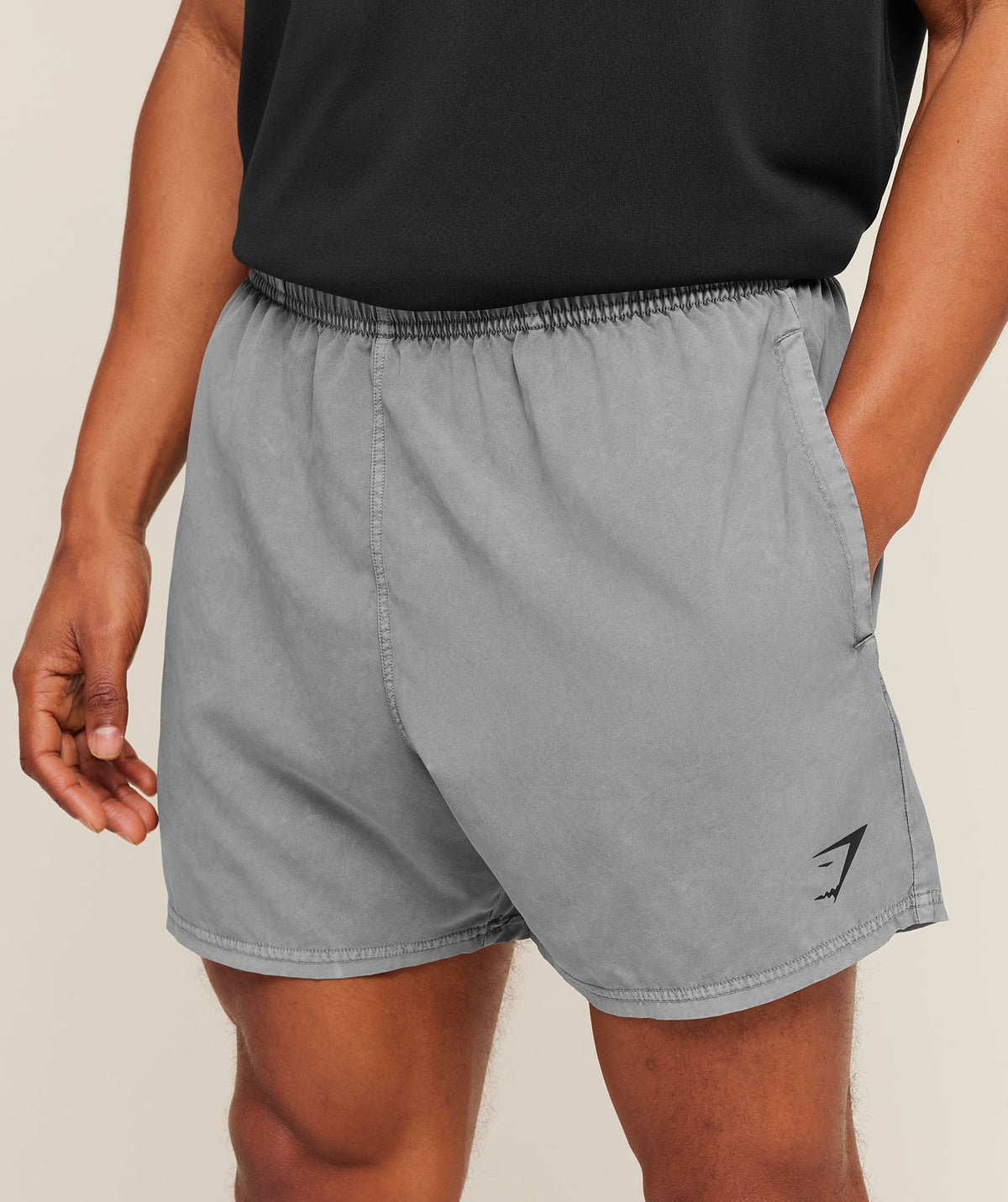 Gymshark Washed Pastels Shorts - Black/Wash