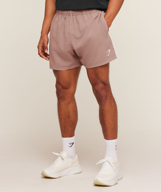 Gymshark Washed Pastels Shorts - Taupe Brown/Wash