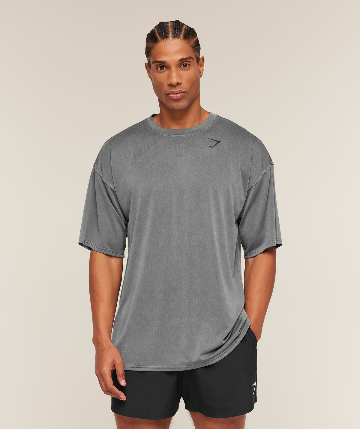 Gymshark Washed Pastels Tee - Black/Wash