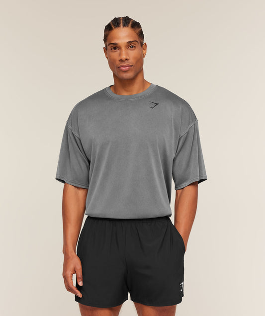 Gymshark Washed Pastels Tee - Black/Wash