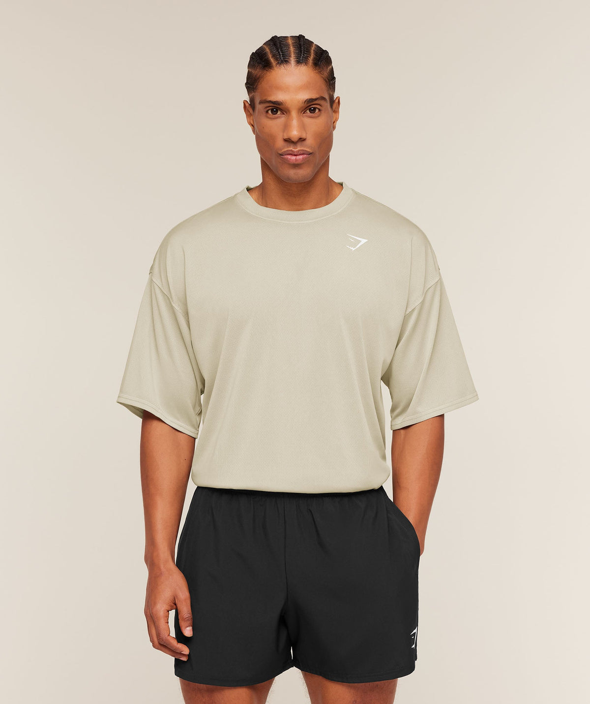 Gymshark Washed Pastels Tee - Pebble Grey/Wash