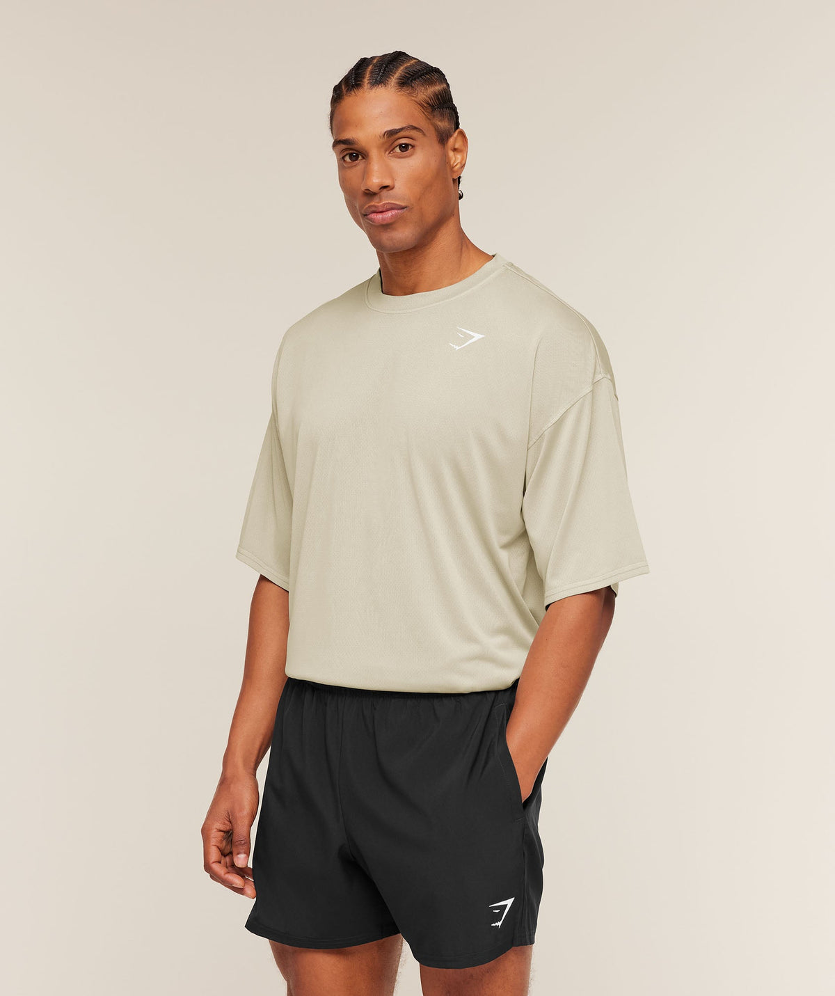 Gymshark Washed Pastels Tee - Pebble Grey/Wash