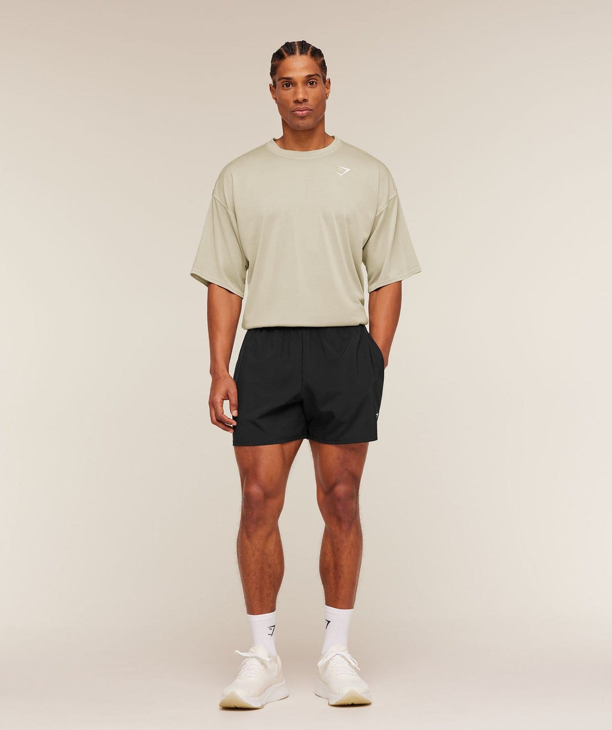 Gymshark Washed Pastels Tee - Pebble Grey/Wash