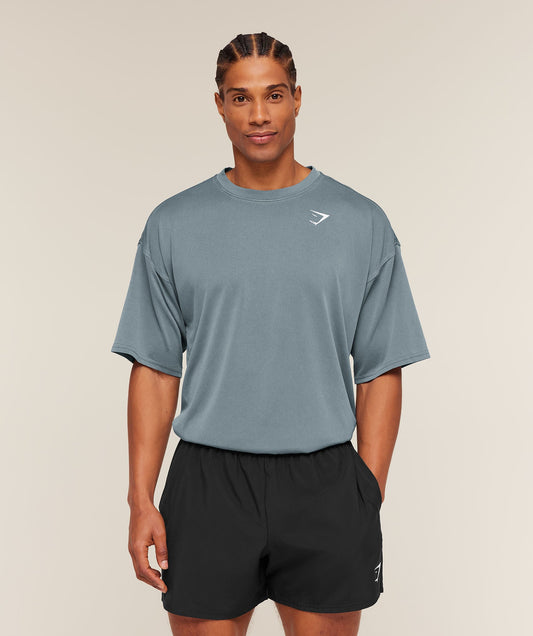 Gymshark Washed Pastels Tee - Stealth Blue/Wash