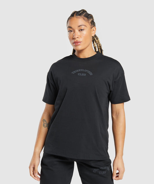 Gymshark Weightlifting Oversized Tee - Black