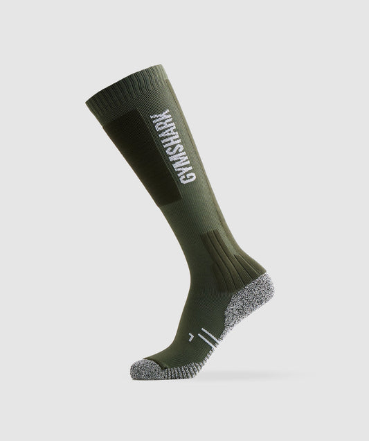 Gymshark Weightlifting Sock - Olive Green
