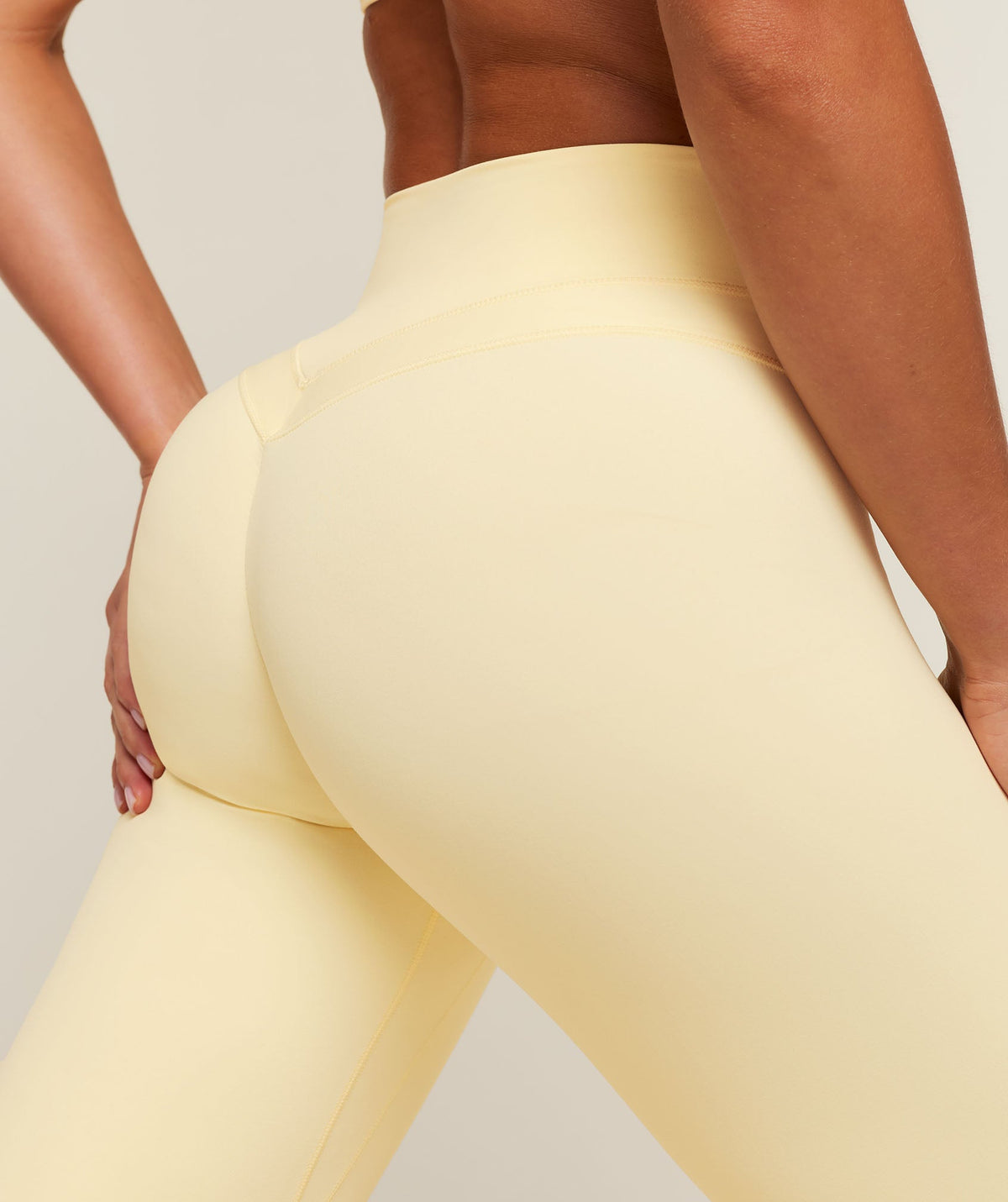 Gymshark Whitney High-Rise Flare Leggings Regular - Butter Yellow