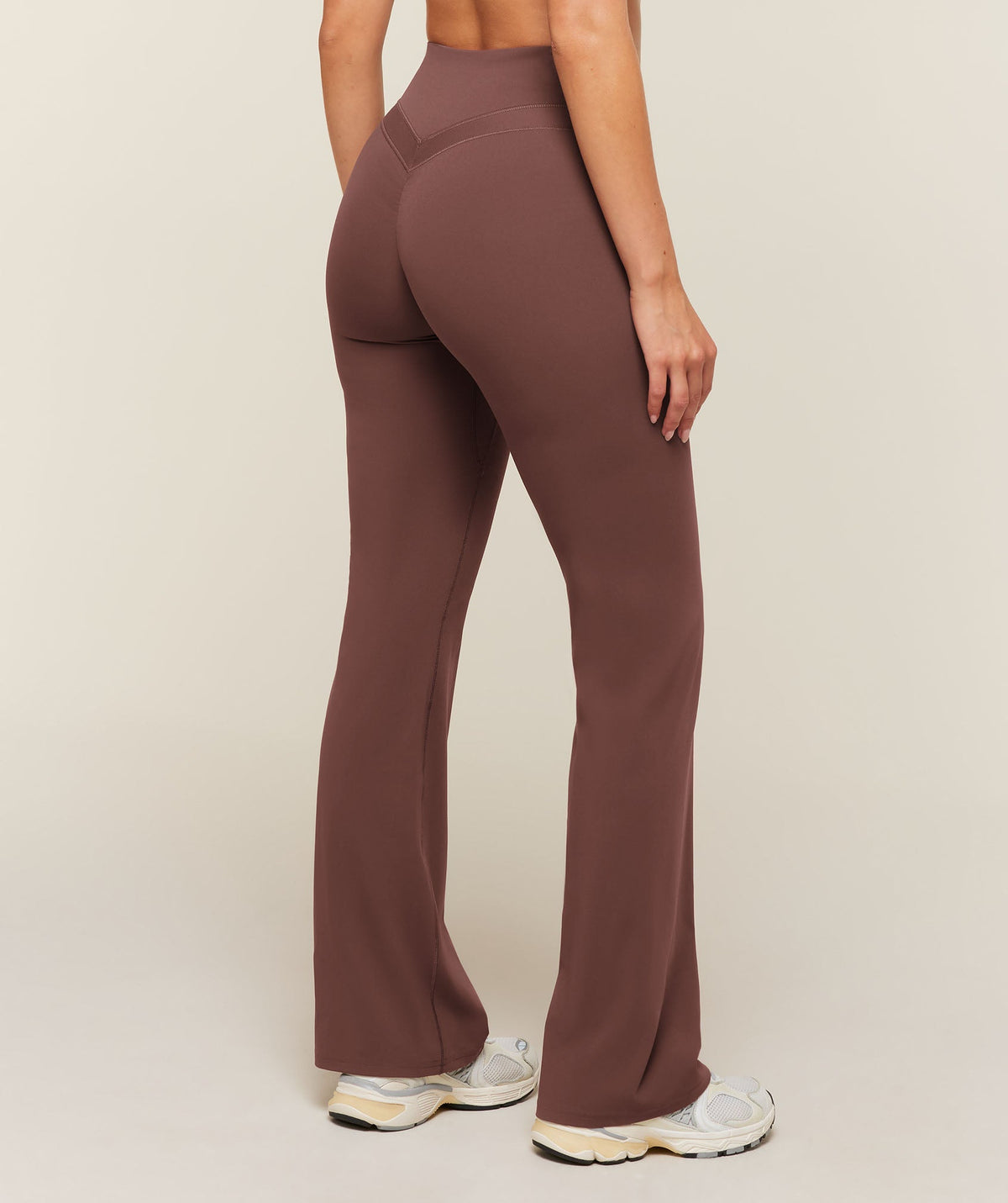Gymshark Whitney High-Rise Flare Leggings Regular - Espresso Brown