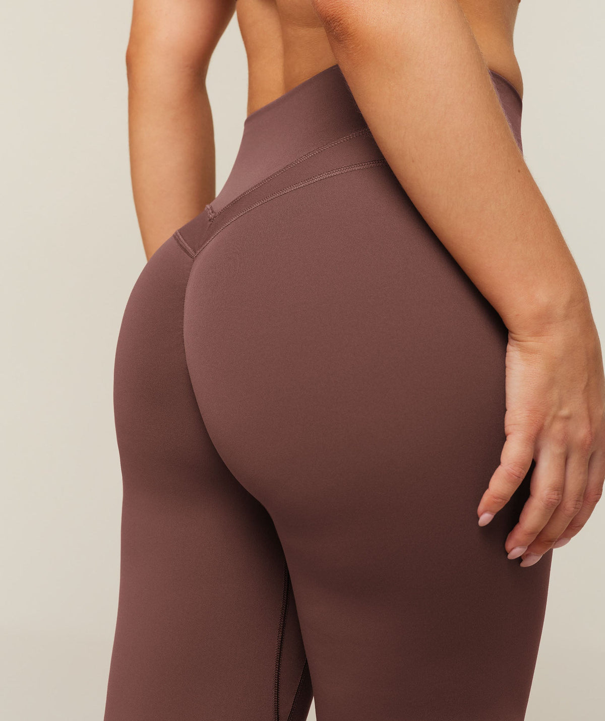 Gymshark Whitney High-Rise Flare Leggings Short - Espresso Brown