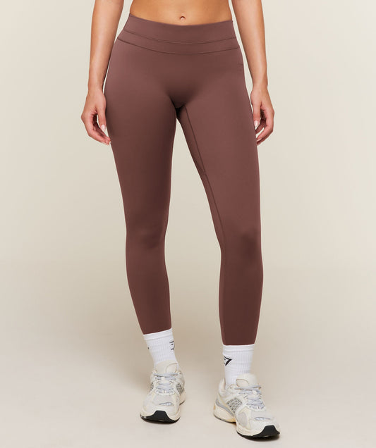 Gymshark Whitney Mid-Rise Leggings - Espresso Brown