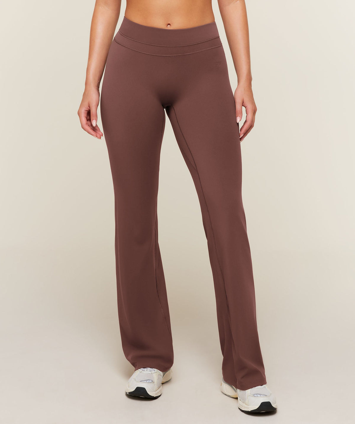 Gymshark Whitney Mid-Rise Flare Leggings Regular - Espresso Brown
