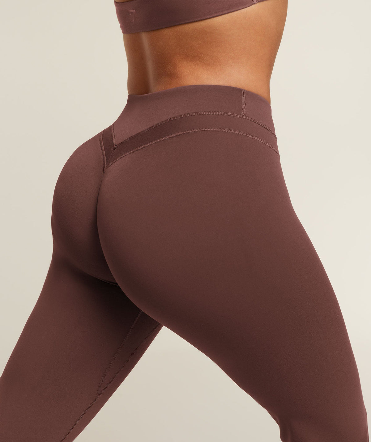 Gymshark Whitney Mid-Rise Flare Leggings Regular - Espresso Brown
