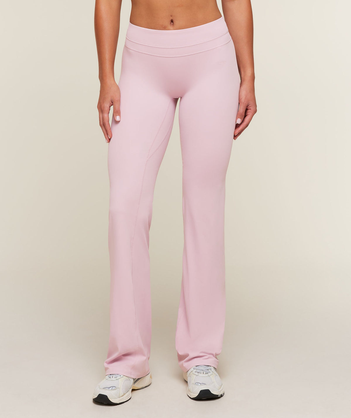Gymshark Whitney Mid-Rise Flare Leggings Regular - Haze Pink