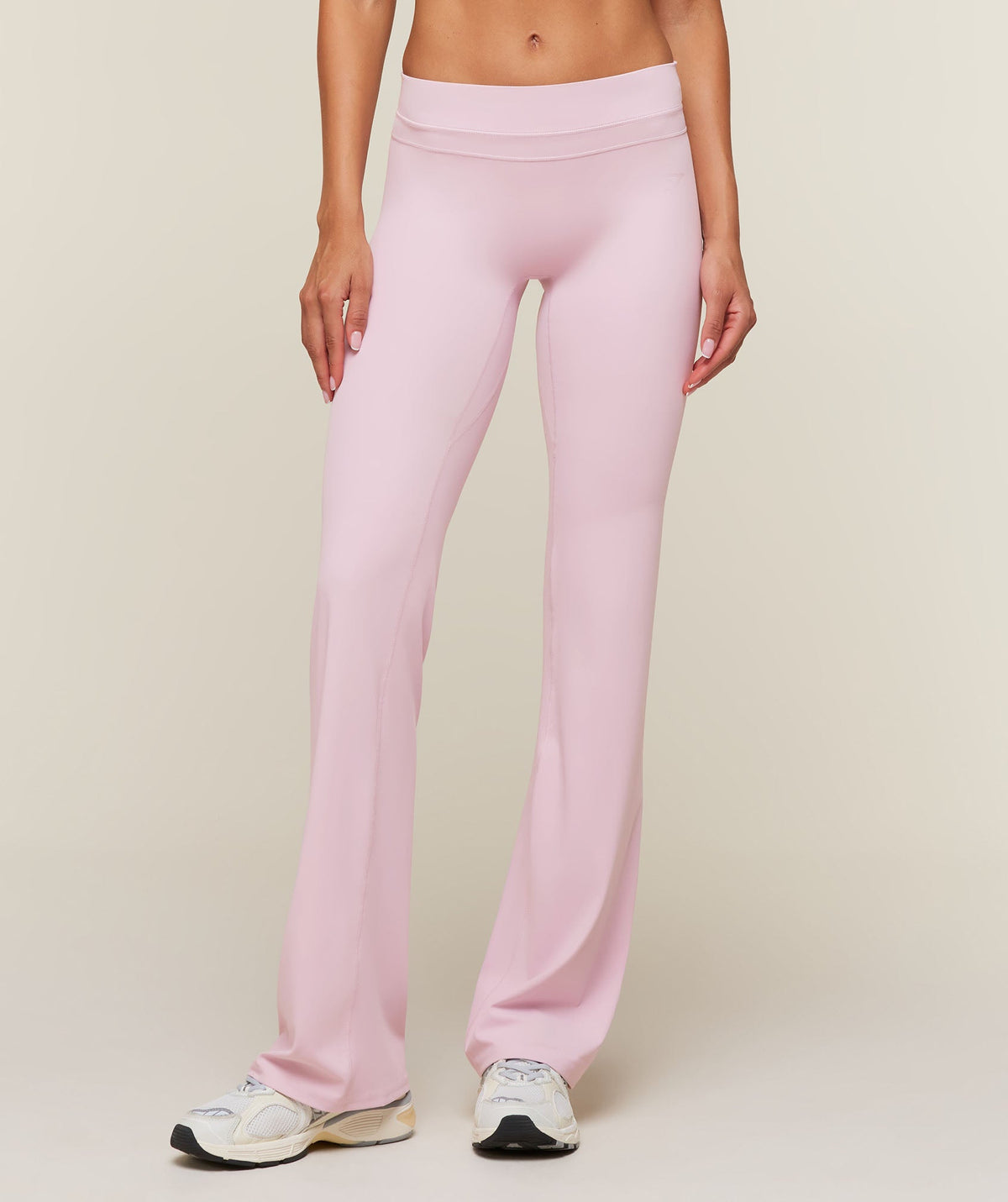 Gymshark Whitney Mid-Rise Flare Leggings Tall - Haze Pink