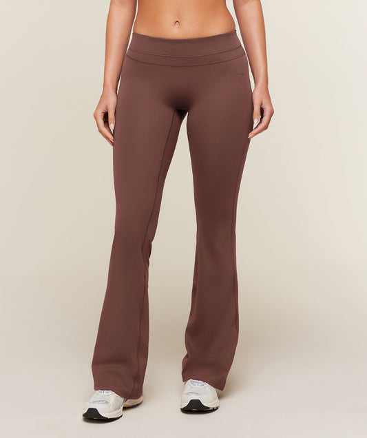 Gymshark Whitney Mid-Rise Mini Flare Regular - Espresso Brown