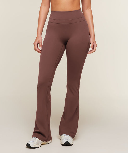 Gymshark Whitney High-Rise Mini Flare Regular - Espresso Brown