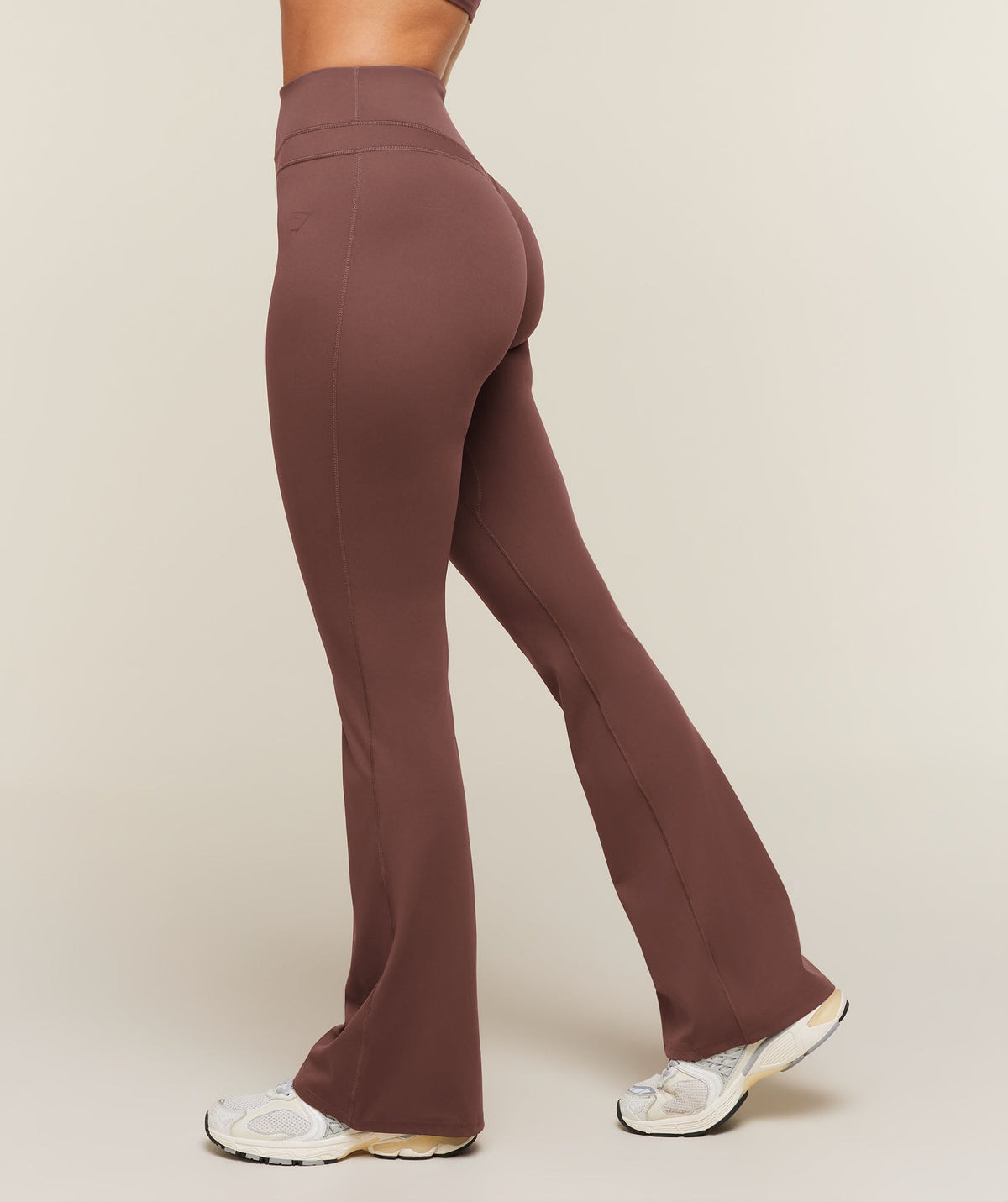 Gymshark Whitney High-Rise Mini Flare Regular - Espresso Brown