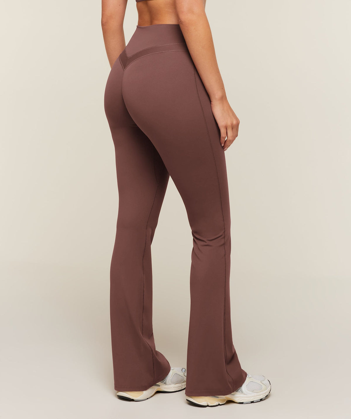 Gymshark Whitney High-Rise Mini Flare Regular - Espresso Brown