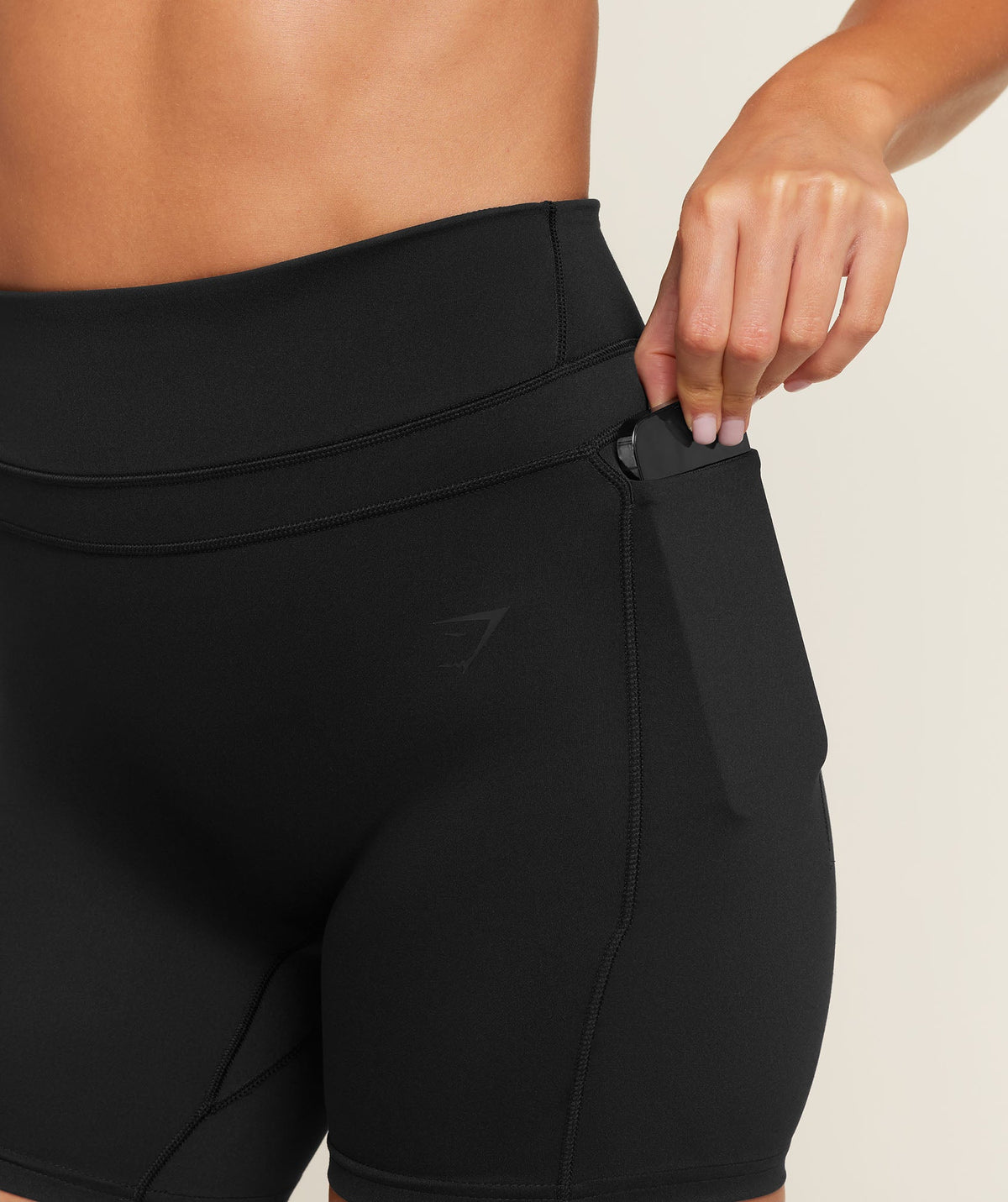 Gymshark Whitney High-Rise Pocket Shorts - Black