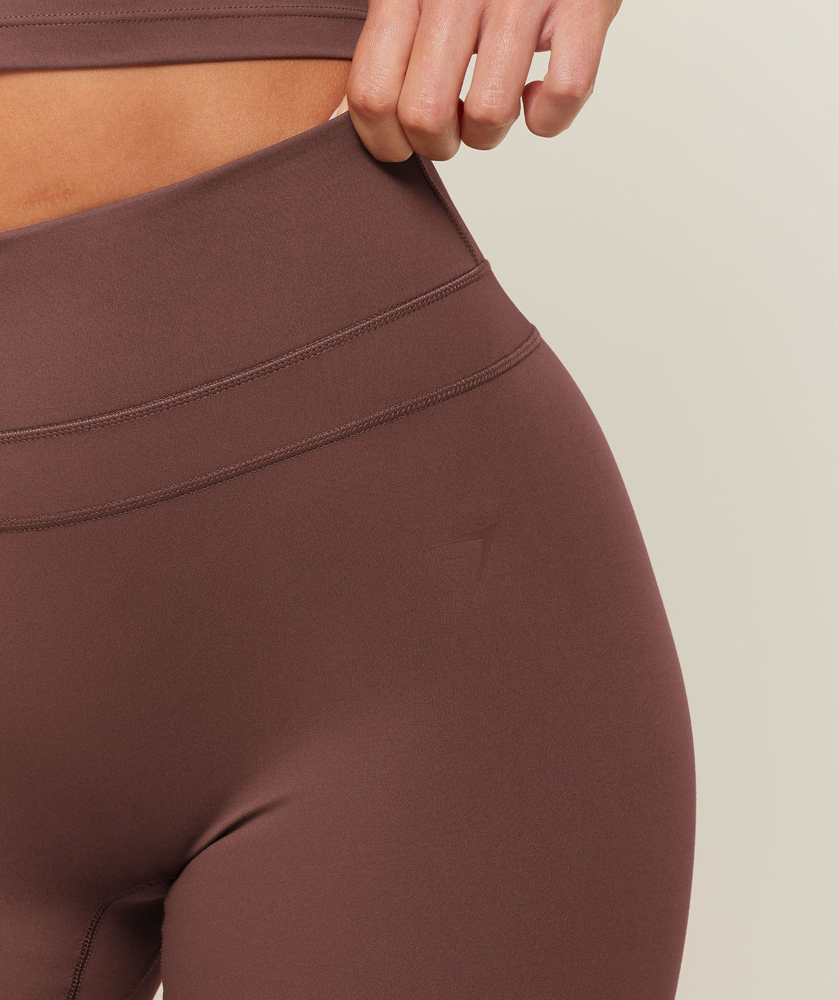 Gymshark Whitney High-Rise Shorts - Espresso Brown