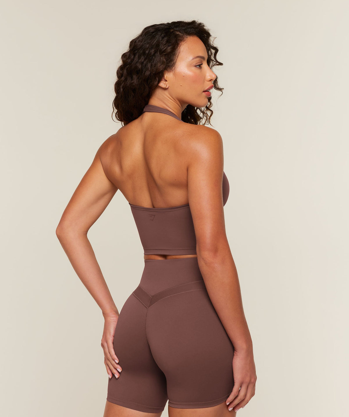 Gymshark Whitney Twist Front Shelf Tank - Espresso Brown