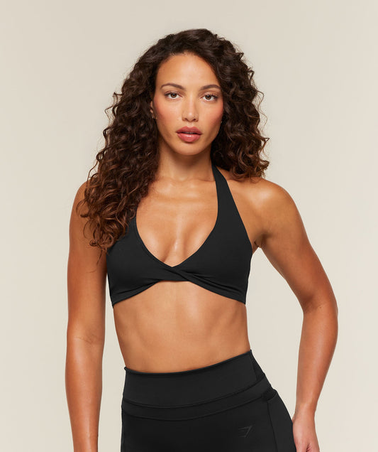 Gymshark Whitney Twist Sports Bra - Black