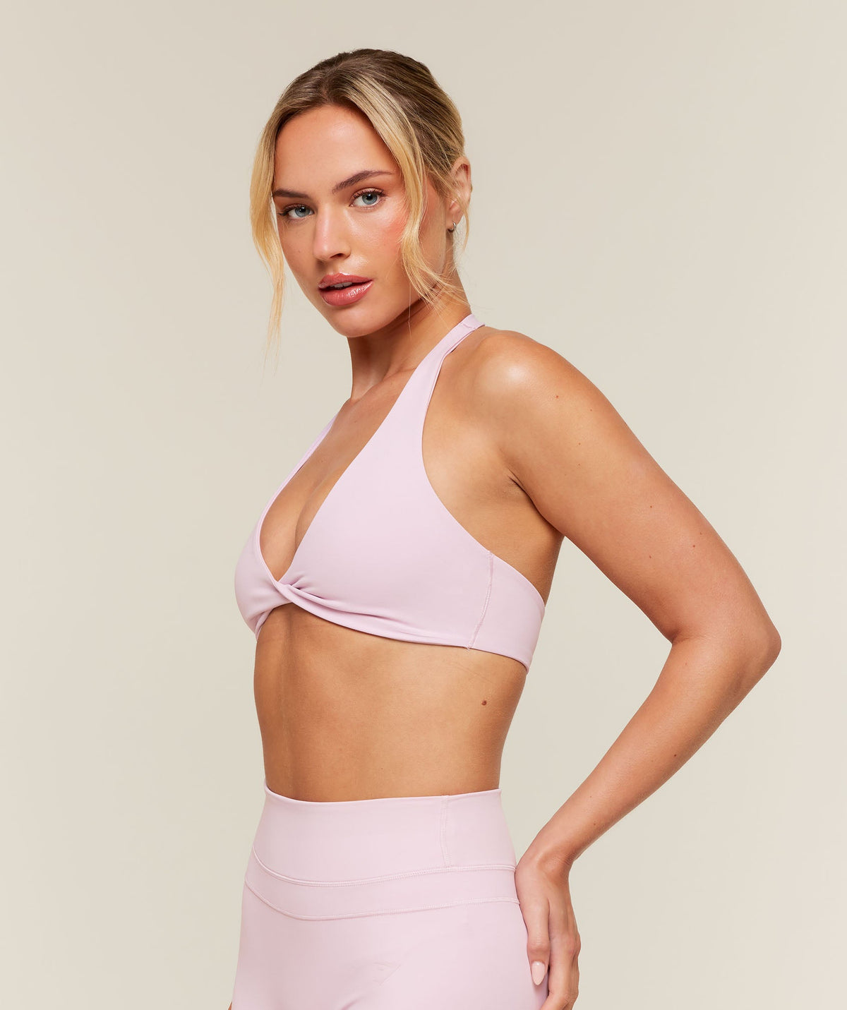 Gymshark Whitney Twist Sports Bra - Haze Pink