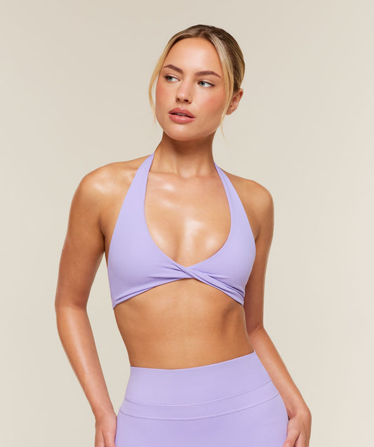 Gymshark Whitney Twist Sports Bra - Pace Purple