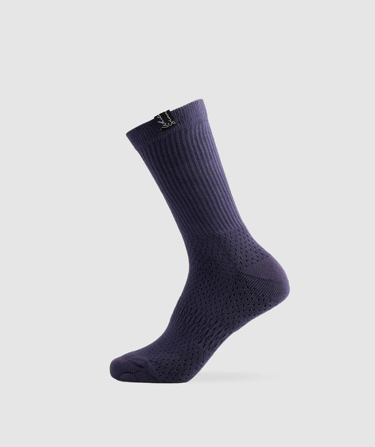 Gymshark Whitney Tab Crew Socks 1pk - Indigo Navy