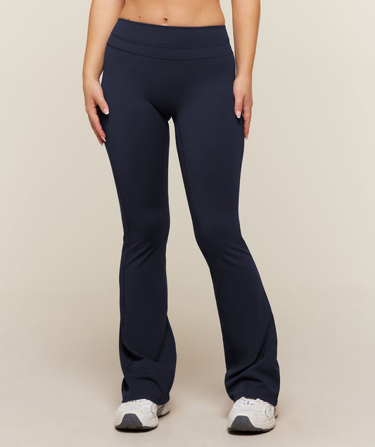 Gymshark Whitney Mid-Rise Mini Flare Short - Heavy Blue