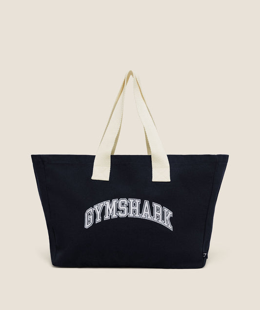 Gymshark Essentials Tote - Heavy Blue/Soft White