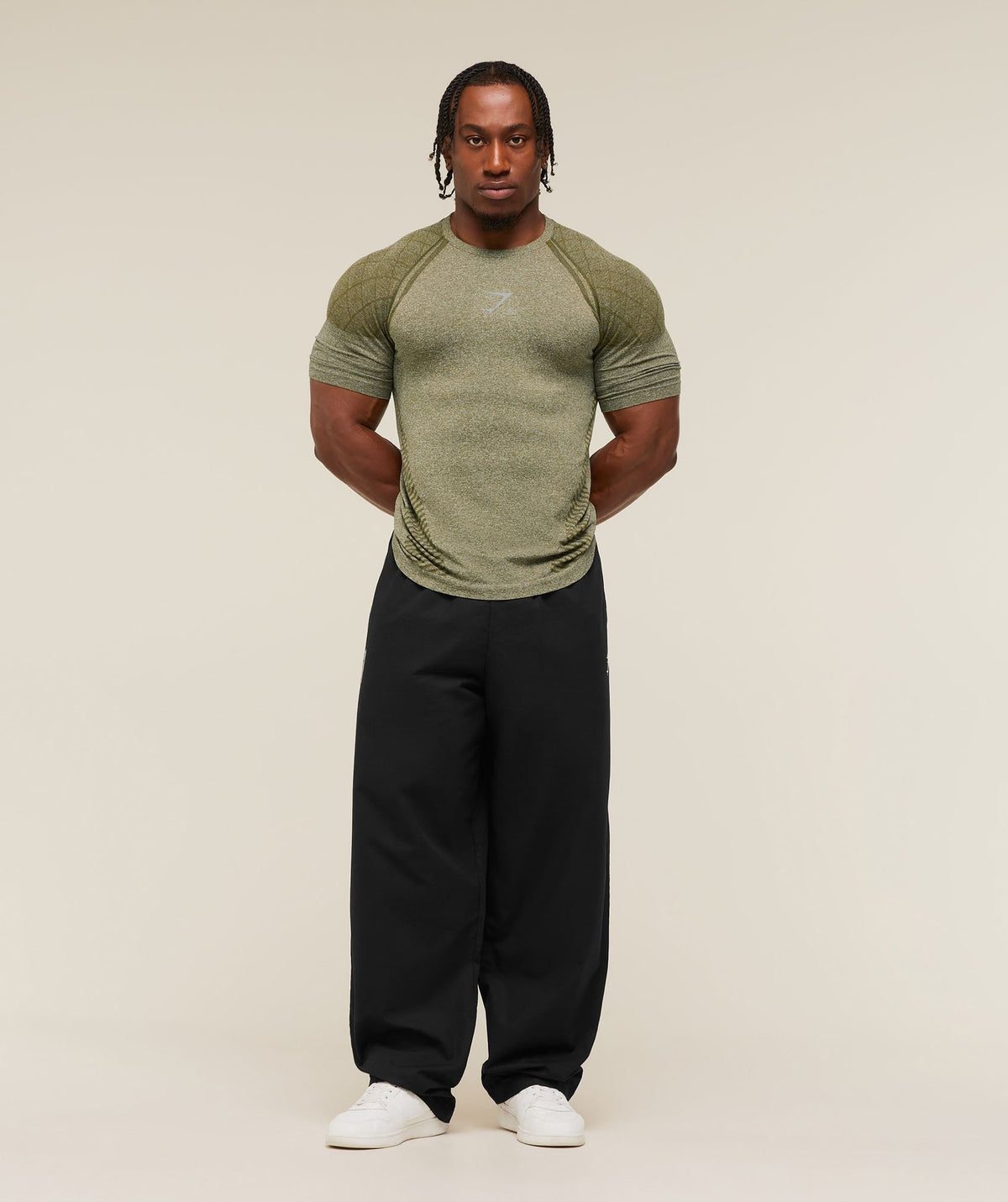 Gymshark Devant Seamless Tee - Canvas Green