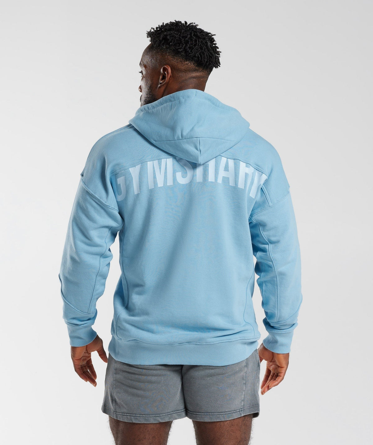 Gymshark Power Zip Up Hoodie - Ozone Blue
